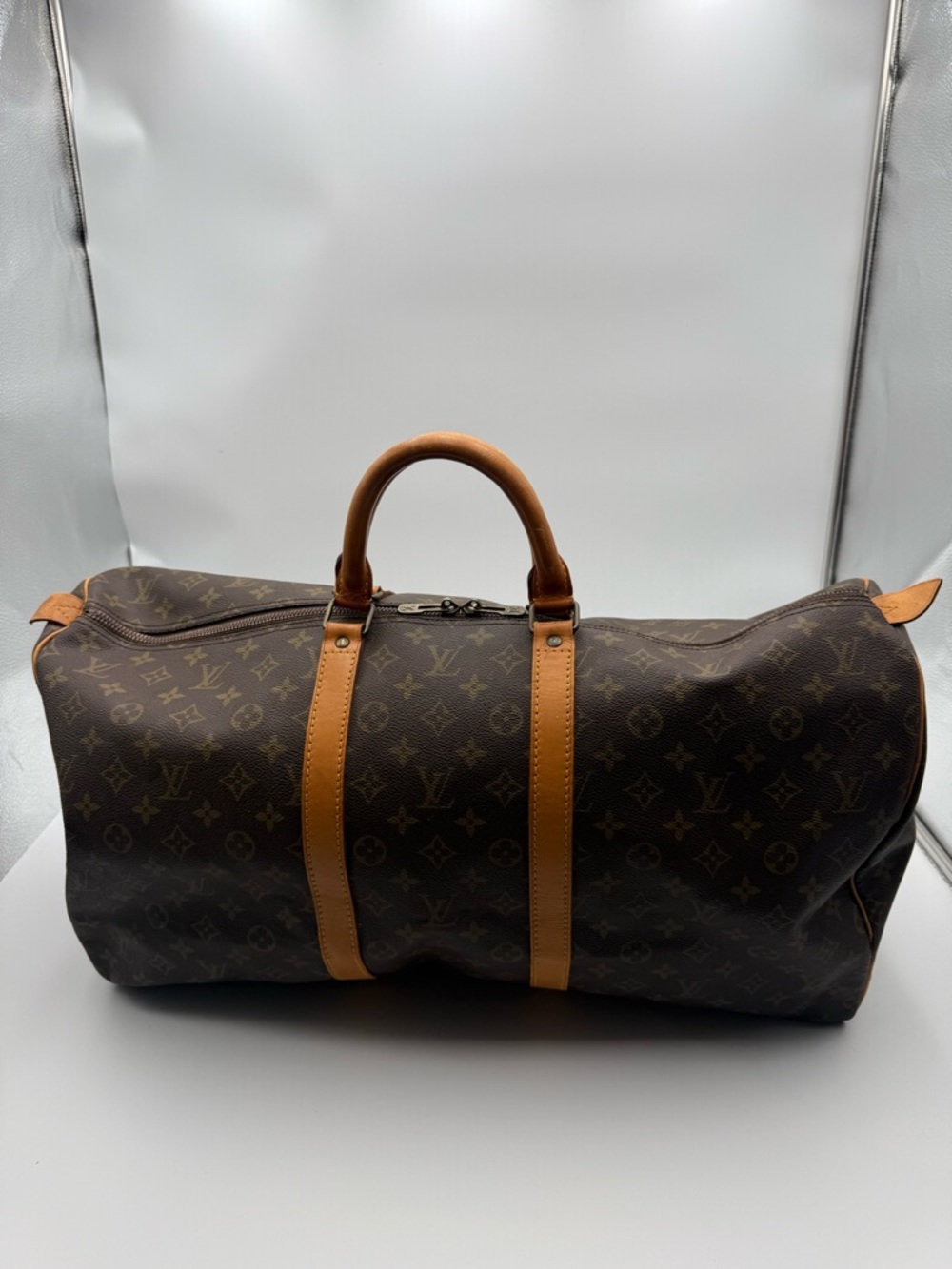 Louis Vuitton Brown Monogram Keepall 55 - Picture 2 of 13